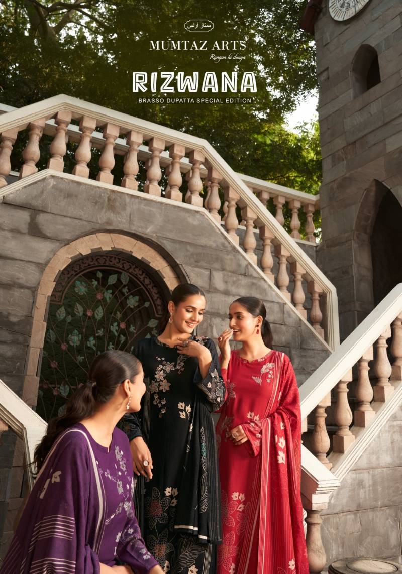 Mumtaz Rizwana Viscose Pashmina Printed Dress Material
