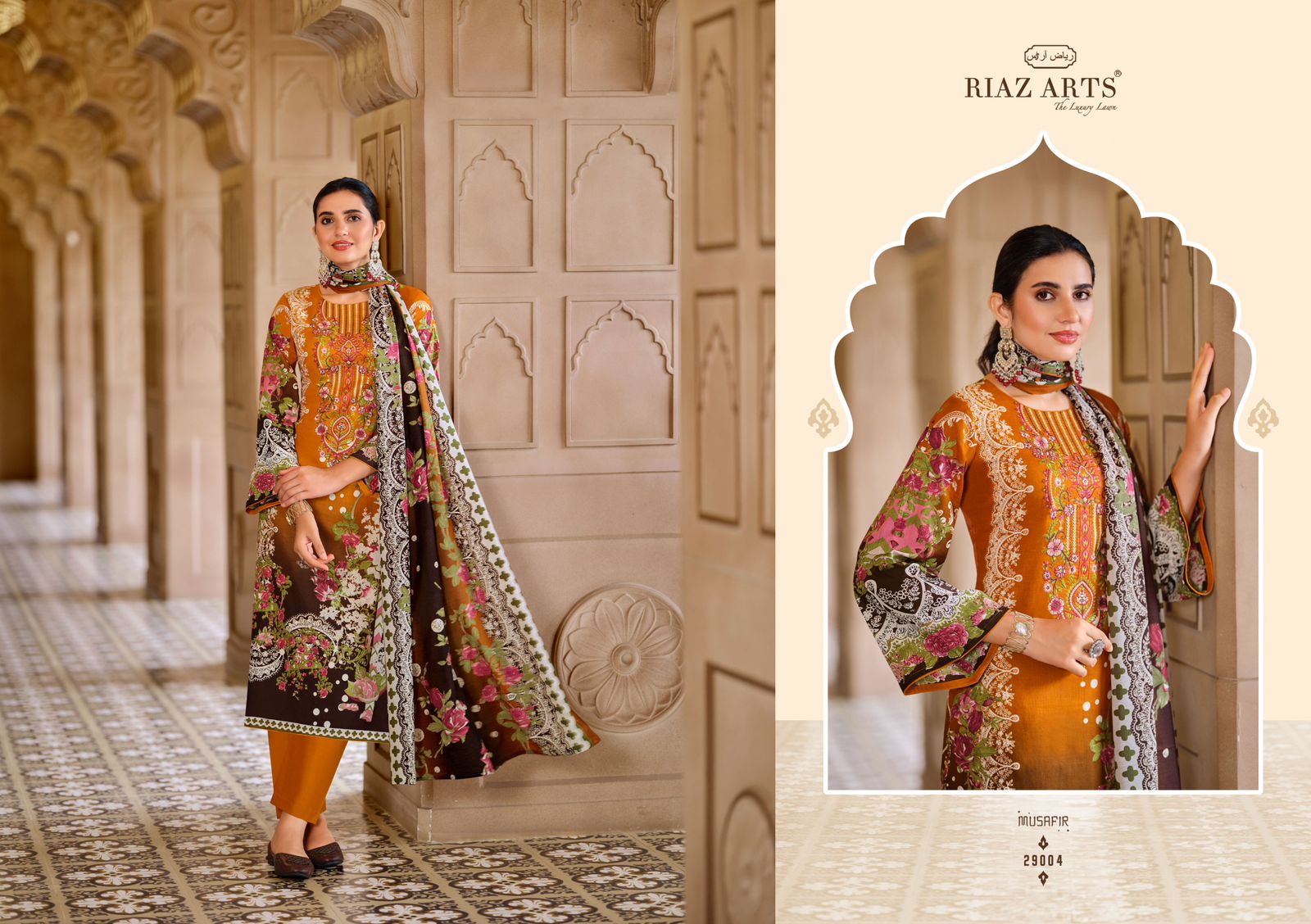 Riaz Arts Musafir Vol 18 Lawn Digital Printed Dress Material Collection