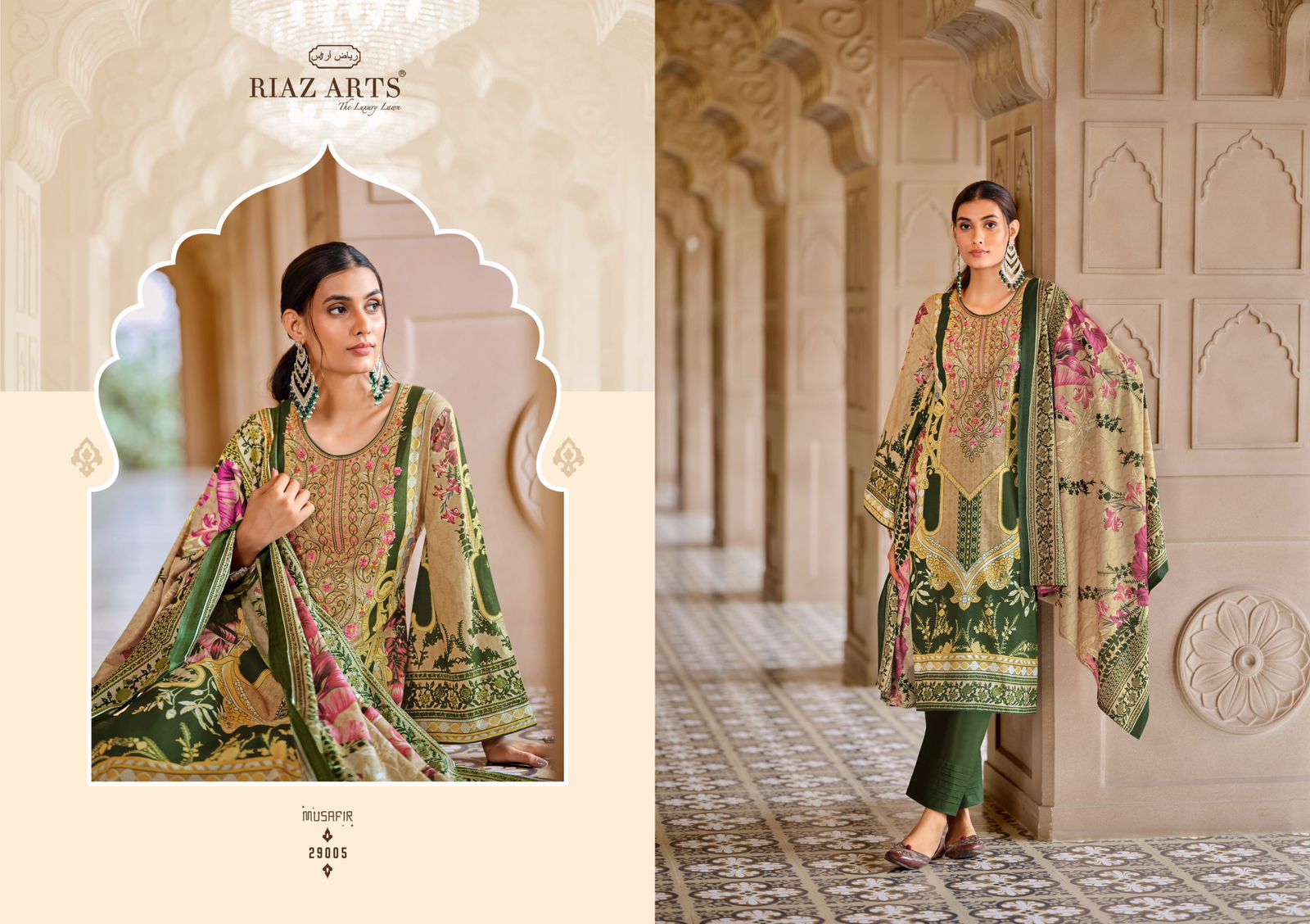 Riaz Arts Musafir Vol 18 Lawn Digital Printed Dress Material Collection