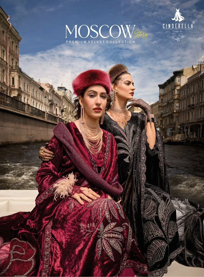 Cinderella Moscow Story Viscose Velvet Salwar Suit Collection
