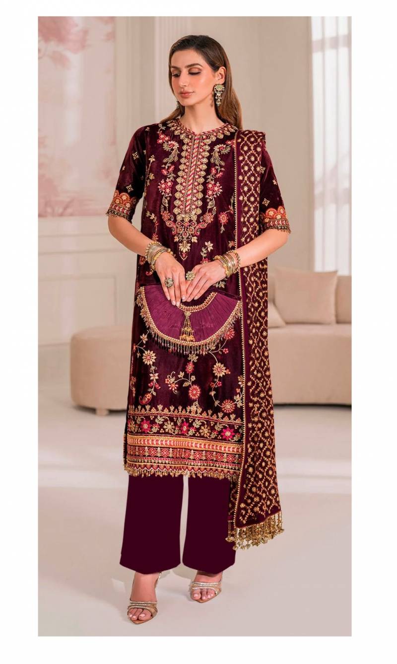 Deepsy Velvet 24 Series 32223 A To D Pakistani Salwar Suit
