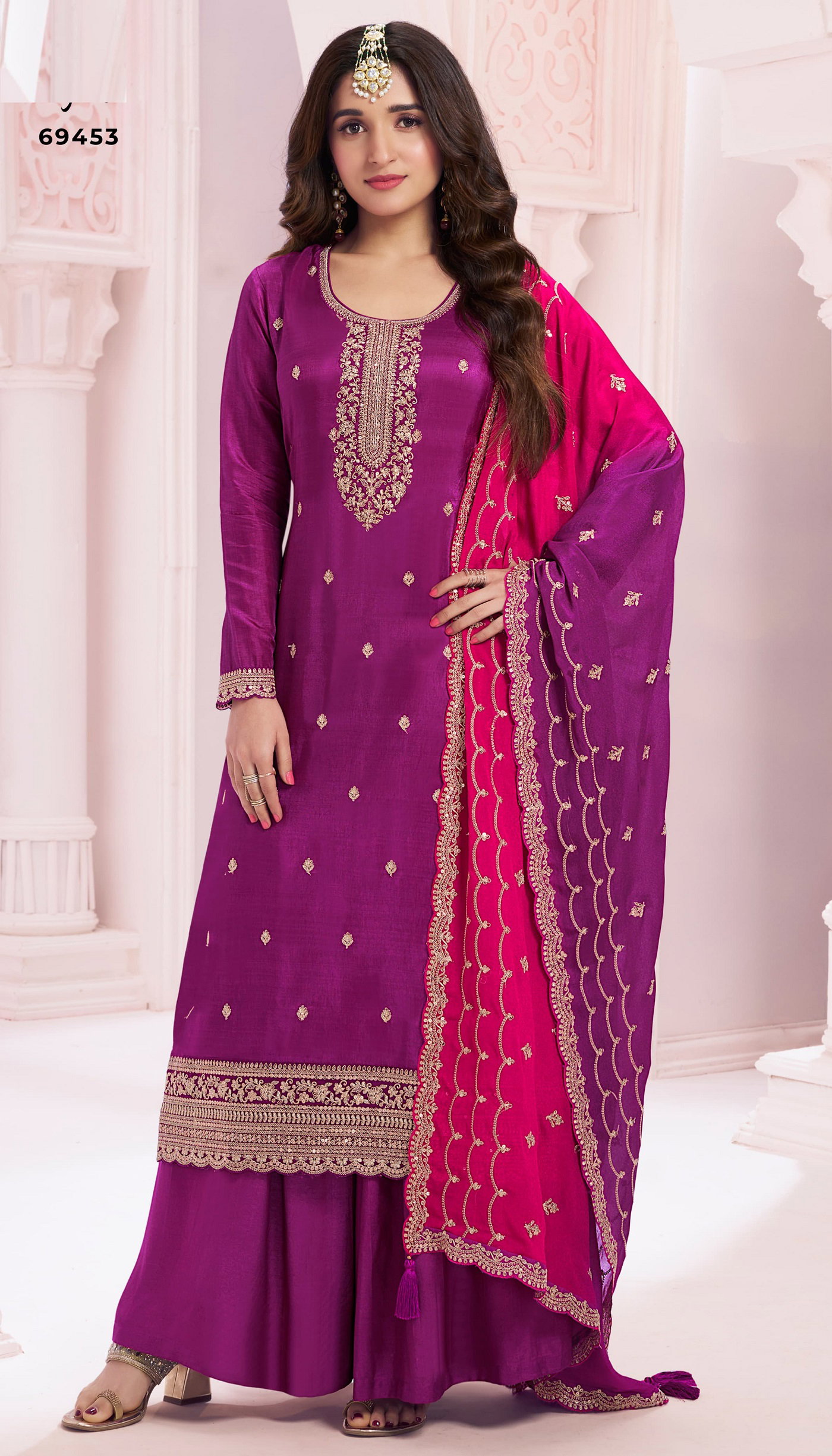 Suhaag 96451 To 96454 Embroidery Salwar Kameez Collection