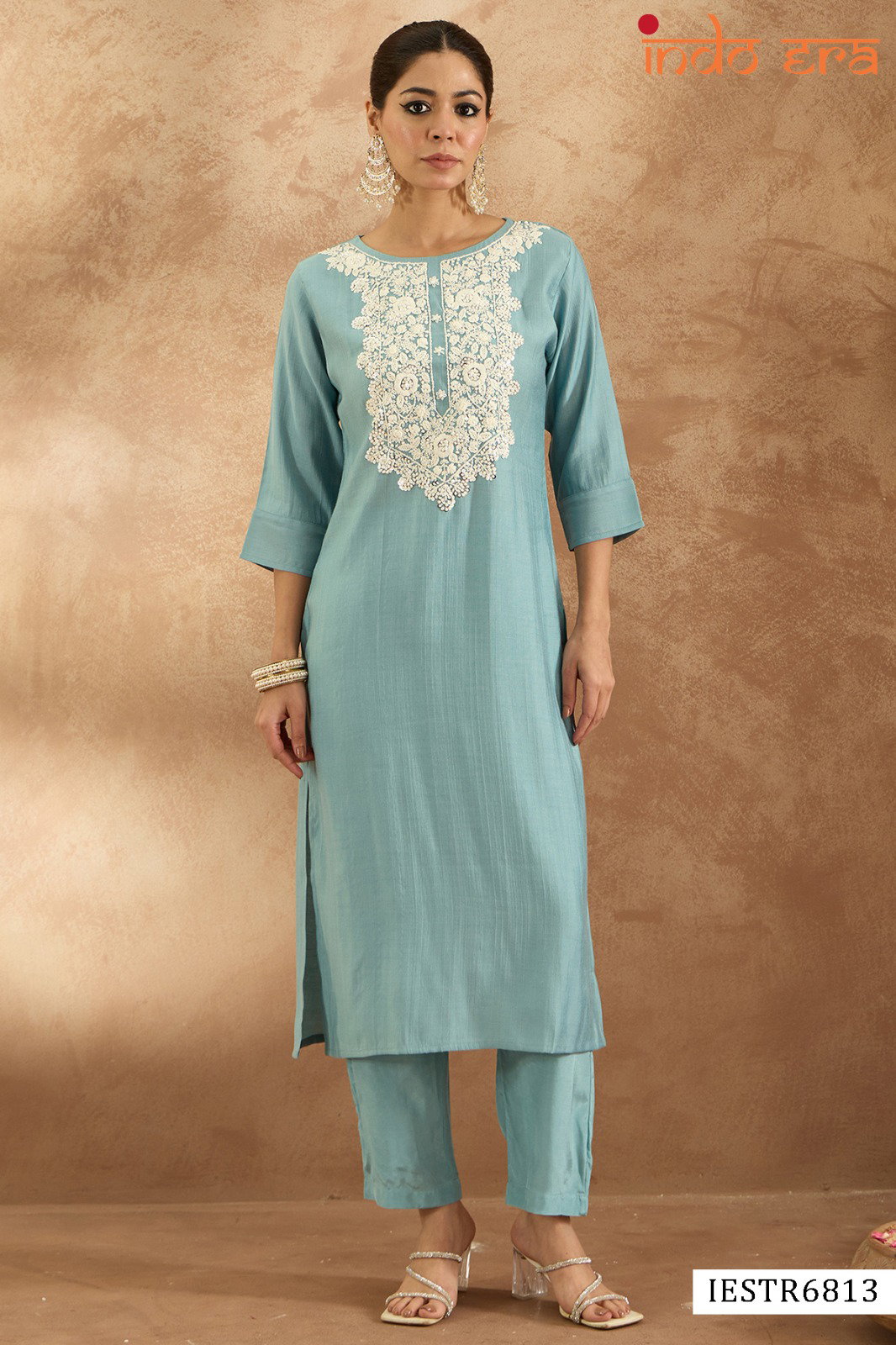 Indo Era 2538 Silk Blend Kurti With Bottom Collection