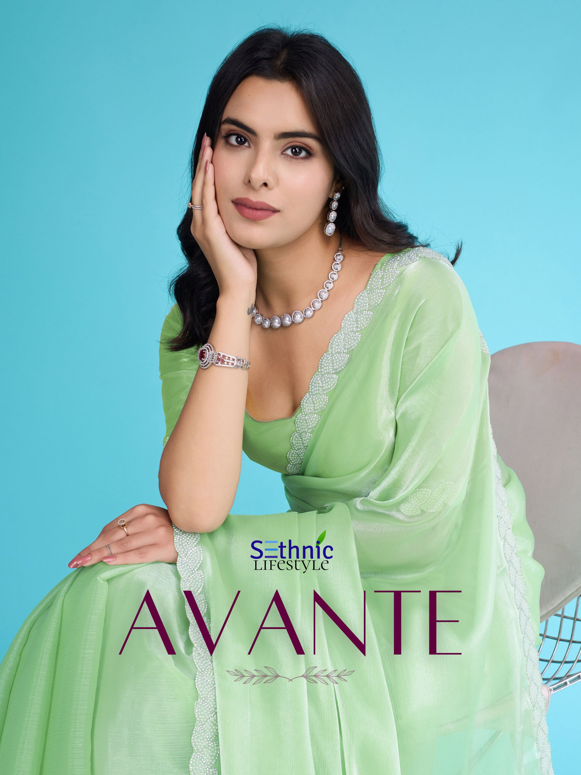 Sethnic Avante Designer Tissue Saree Wholesale Collection