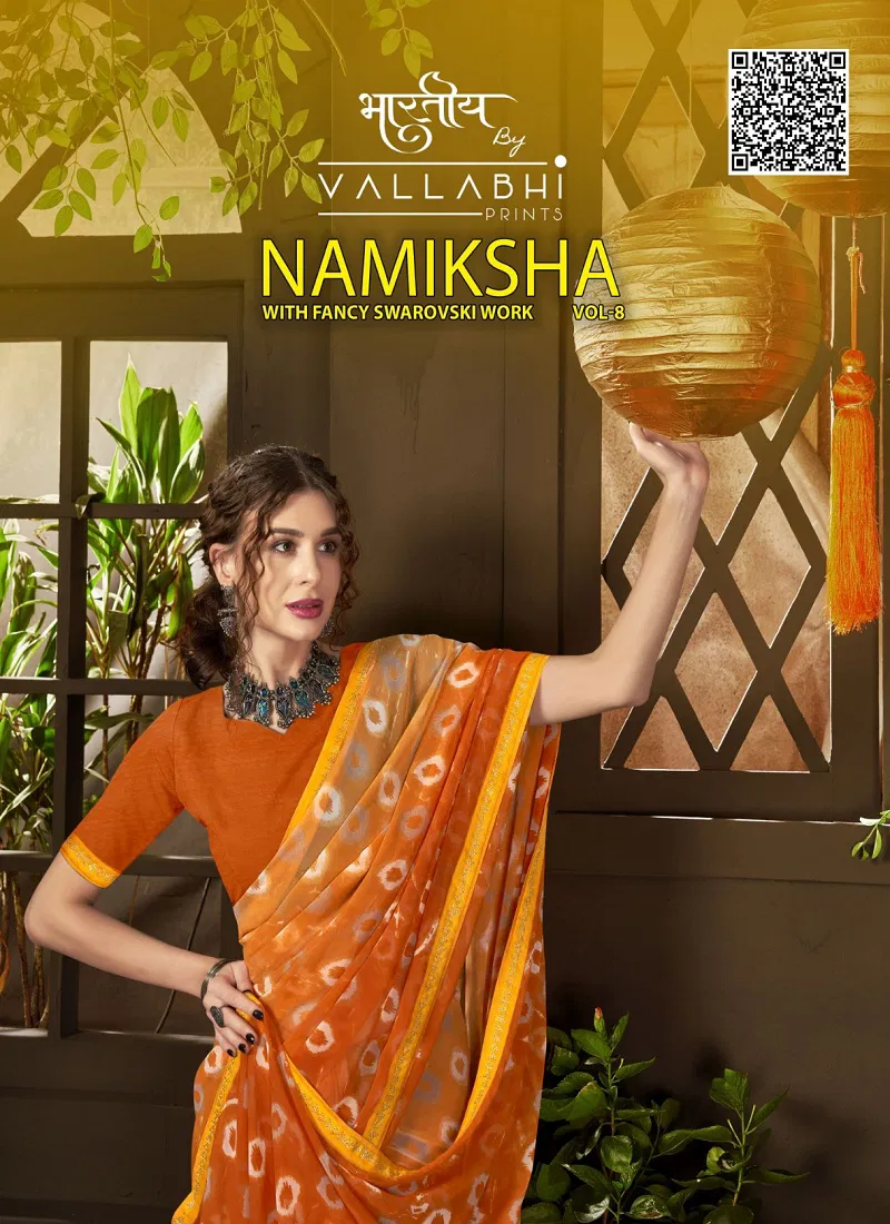  Vallabhi Namiksha Vol 8 Printed Georgette Sarees Collection