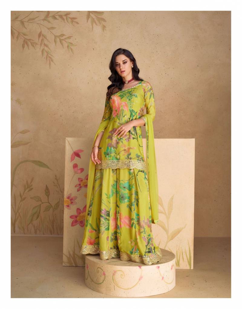Sayuri Sangam Chinon Silk Salwar Kameez Collection