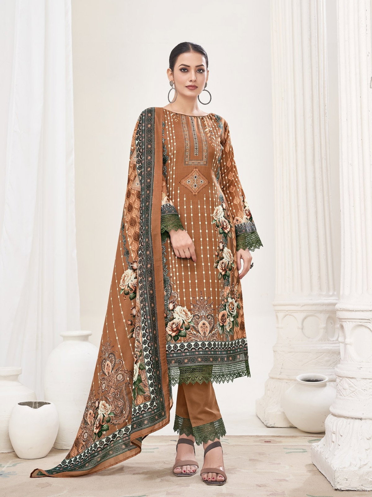 Rahi Rahabat Vol 01 Digitial Printed Karachi Dress Material