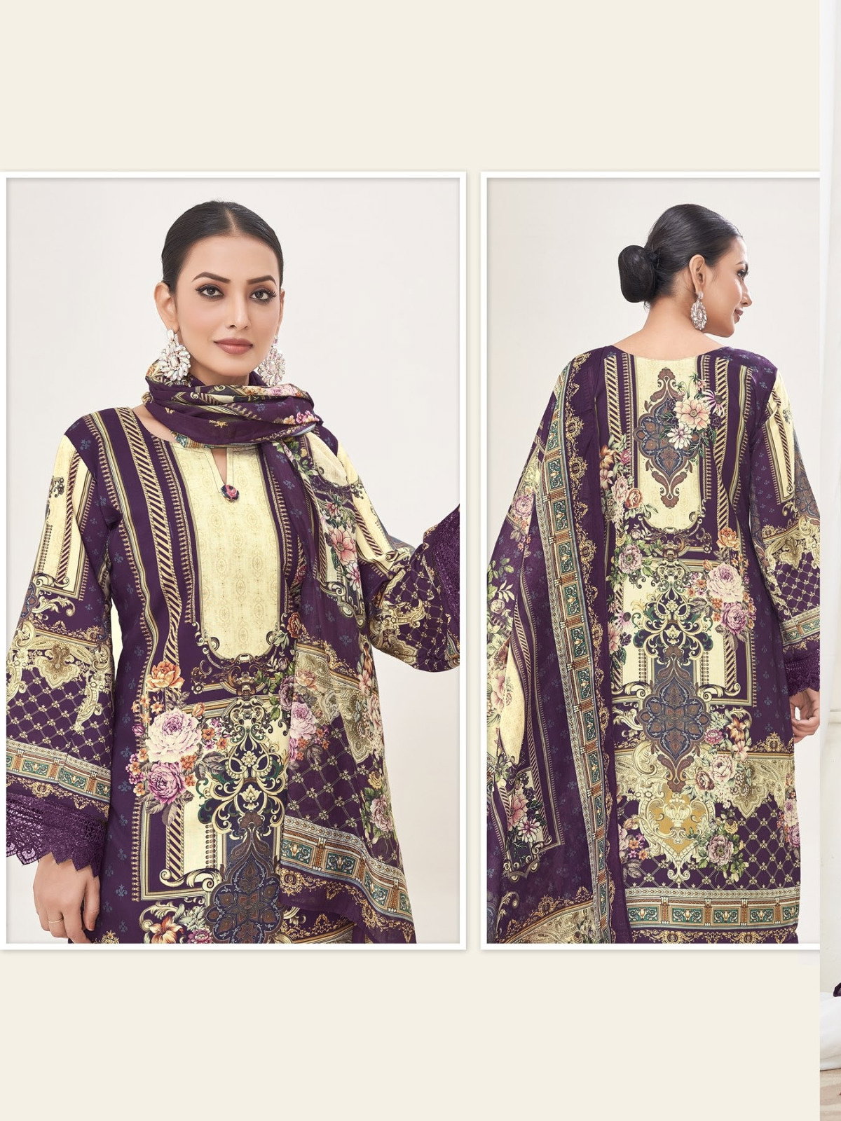 Rahi Rahabat Vol 01 Digitial Printed Karachi Dress Material