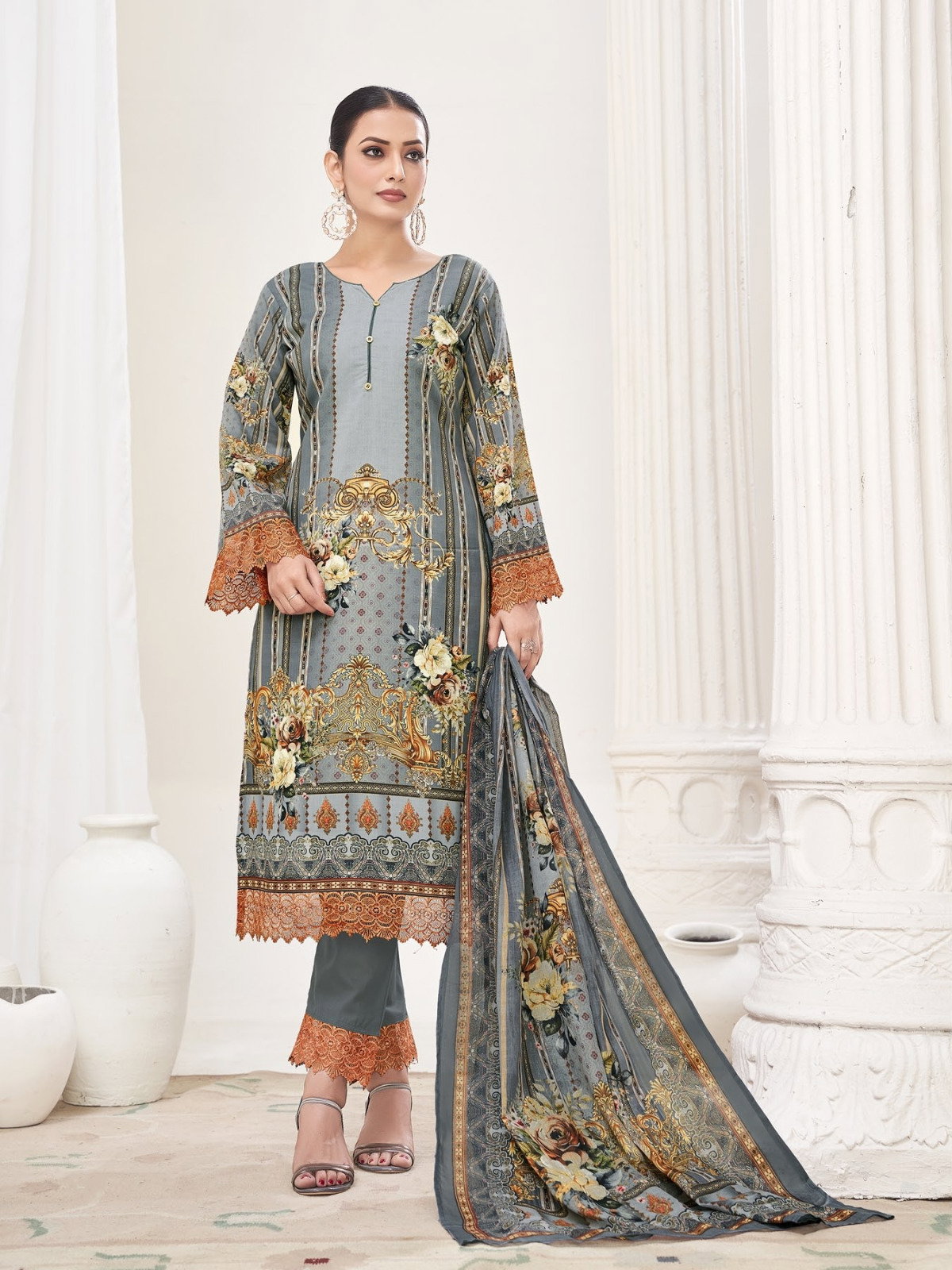 Rahi Rahabat Vol 01 Digitial Printed Karachi Dress Material