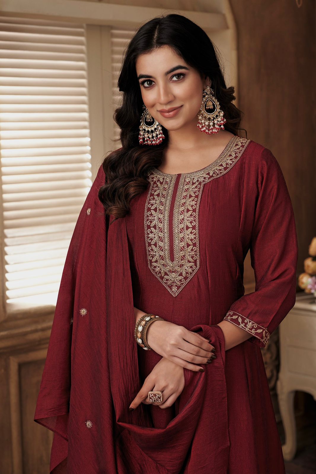 Anaya Anarkali Full Flair Kurti With Dupatta Collection