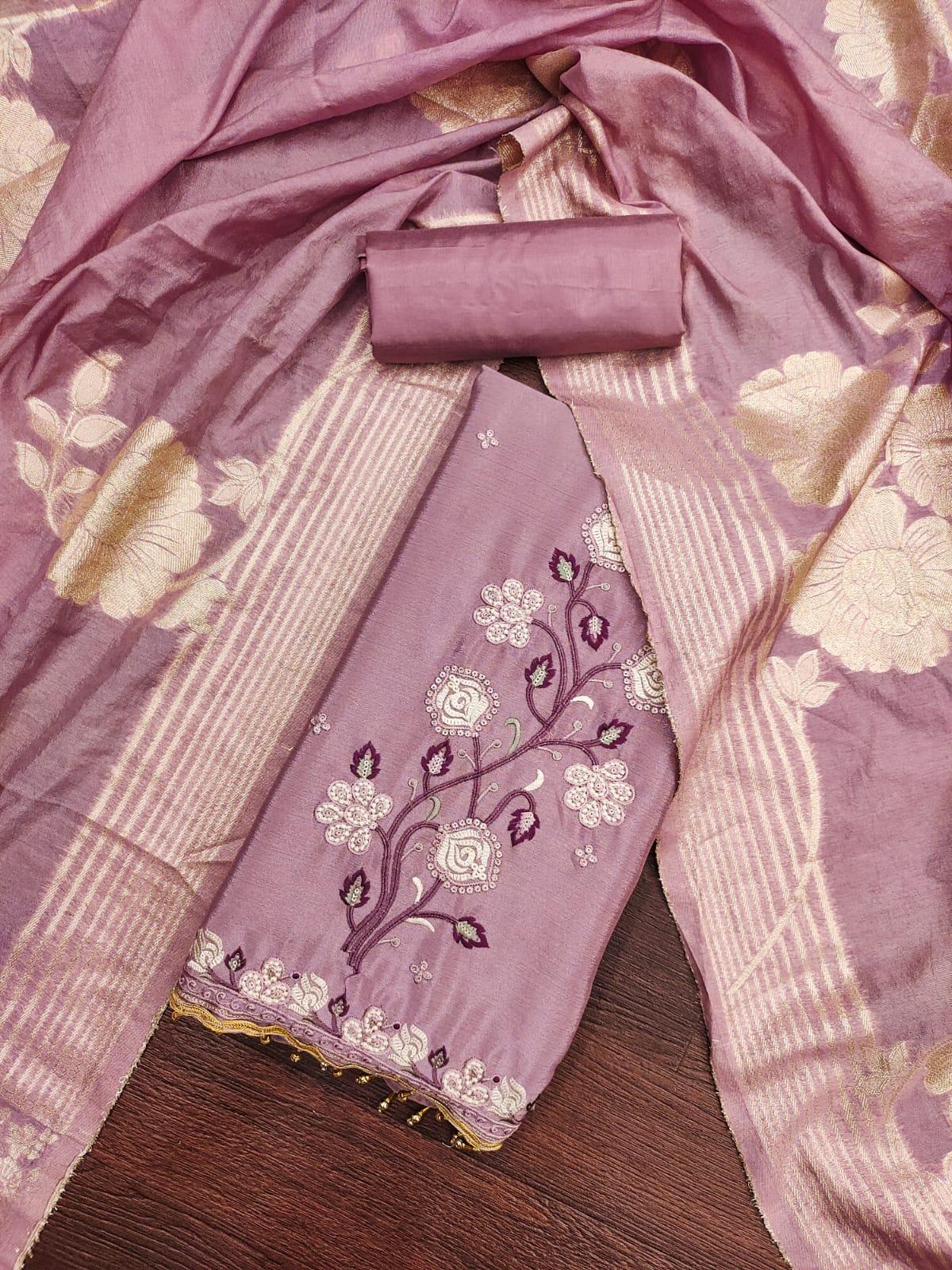 Chinon 632 Designer Chinon Silk Dress Material Collection