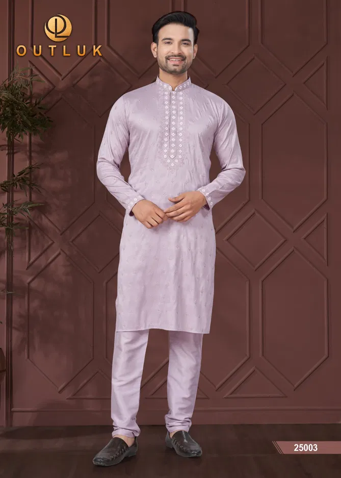 Outluk Vol 25 Wedding Collection Mens silk Kurta Pajama