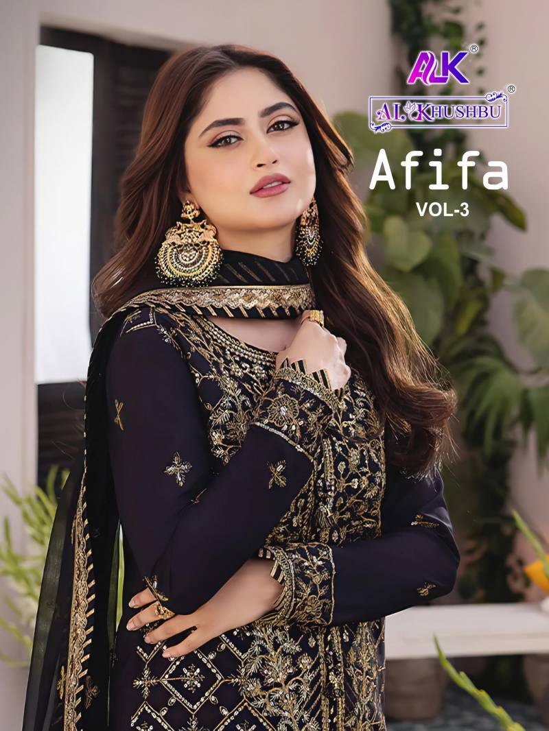 Al Khushbu Afifa Vol 3 Georgette Pakistani Salwar Suits