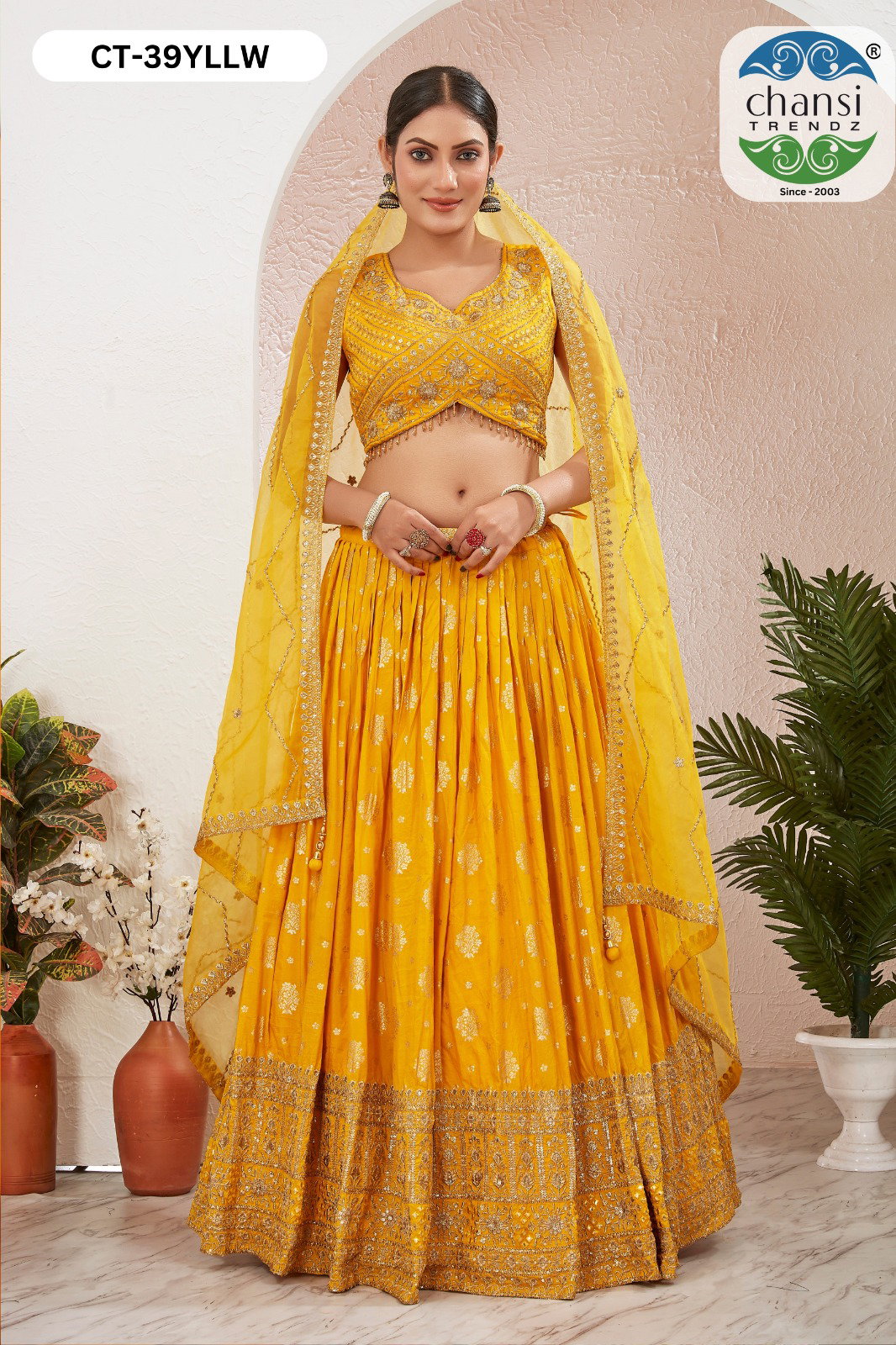 CHANSI TRENDZ 01- YELLOW LEHENGA COLLECTION