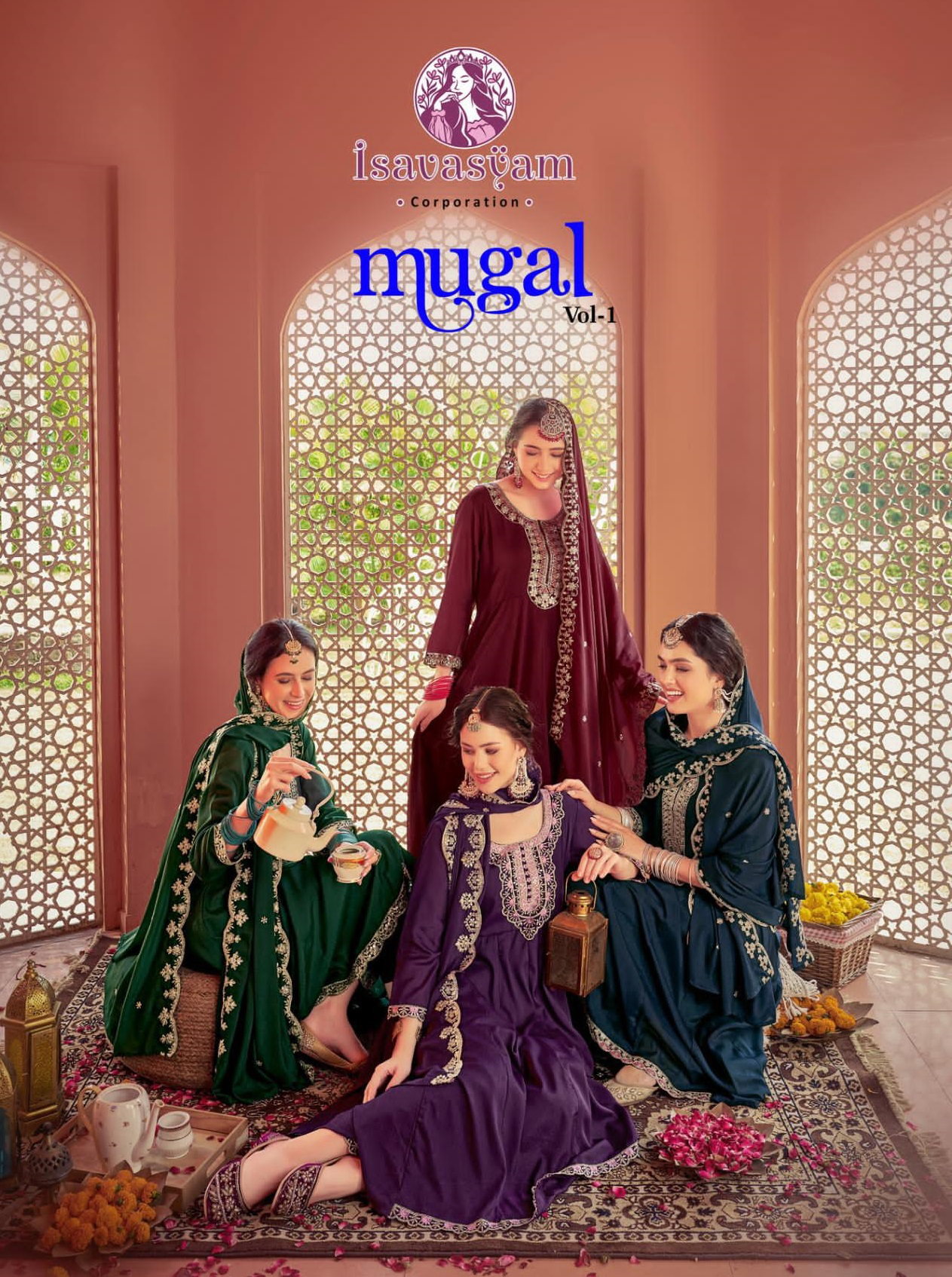 Isavasyam Mugal Vol 01 Georgette Shimmer Designer Readymade Gown Collection