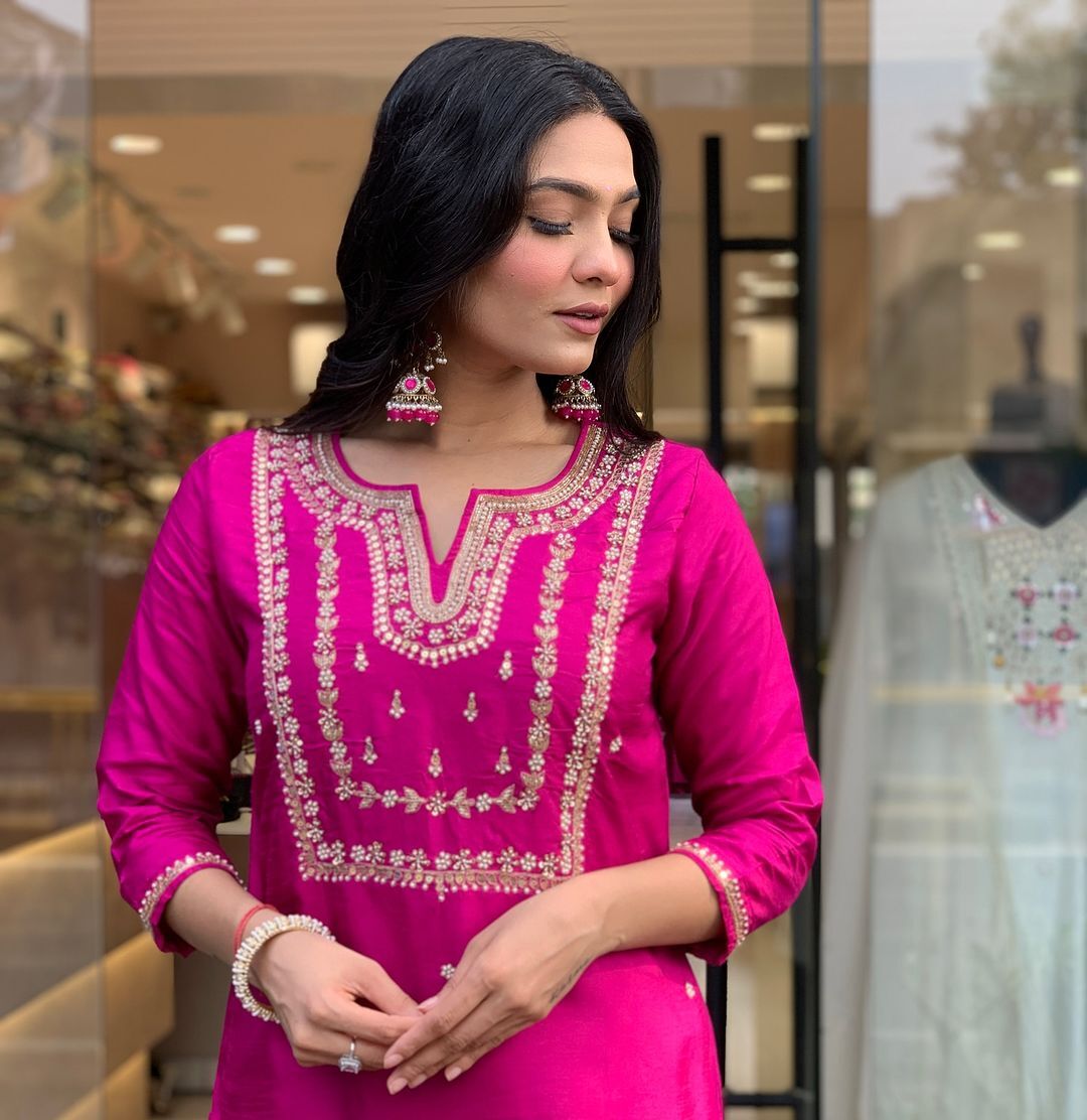 KUSUMA M-04 Designer Kurta With Pant And Dupatta Collection