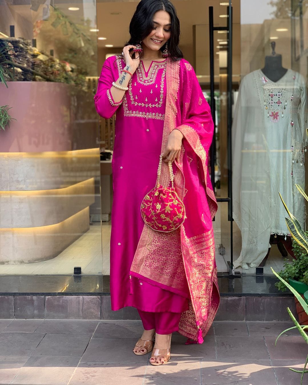 KUSUMA M-04 Designer Kurta With Pant And Dupatta Collection