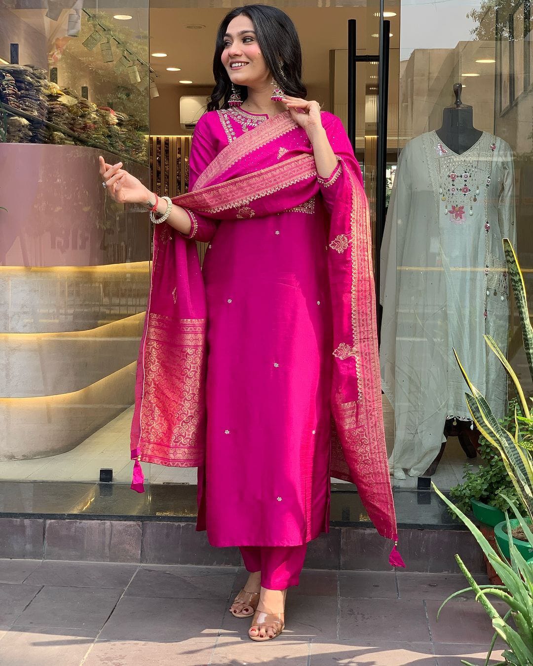 KUSUMA M-04 Designer Kurta With Pant And Dupatta Collection