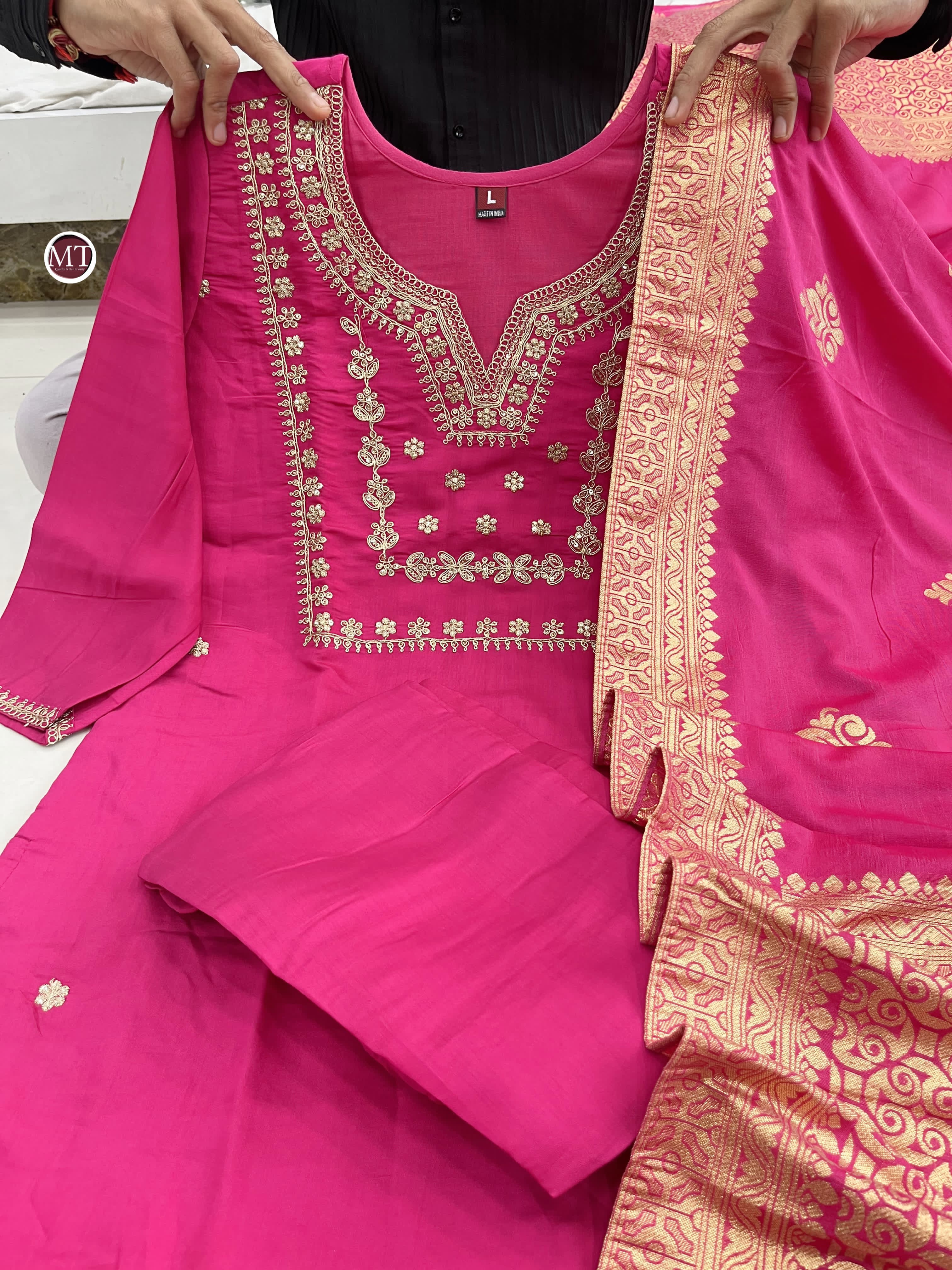 KUSUMA M-04 Designer Kurta With Pant And Dupatta Collection