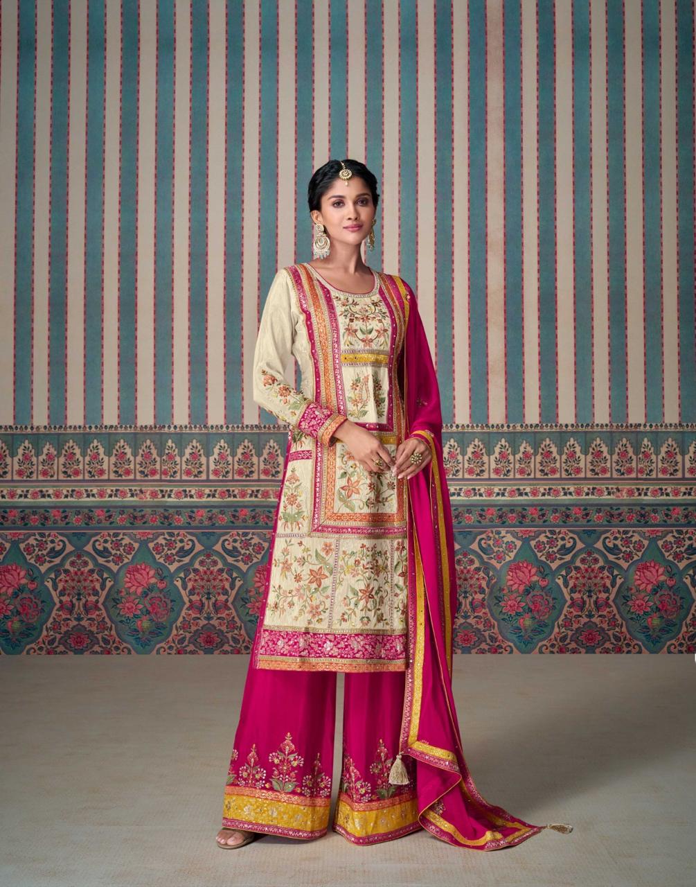 Sayuri Kasturi Shimmer Silk Salwar Suits Collection