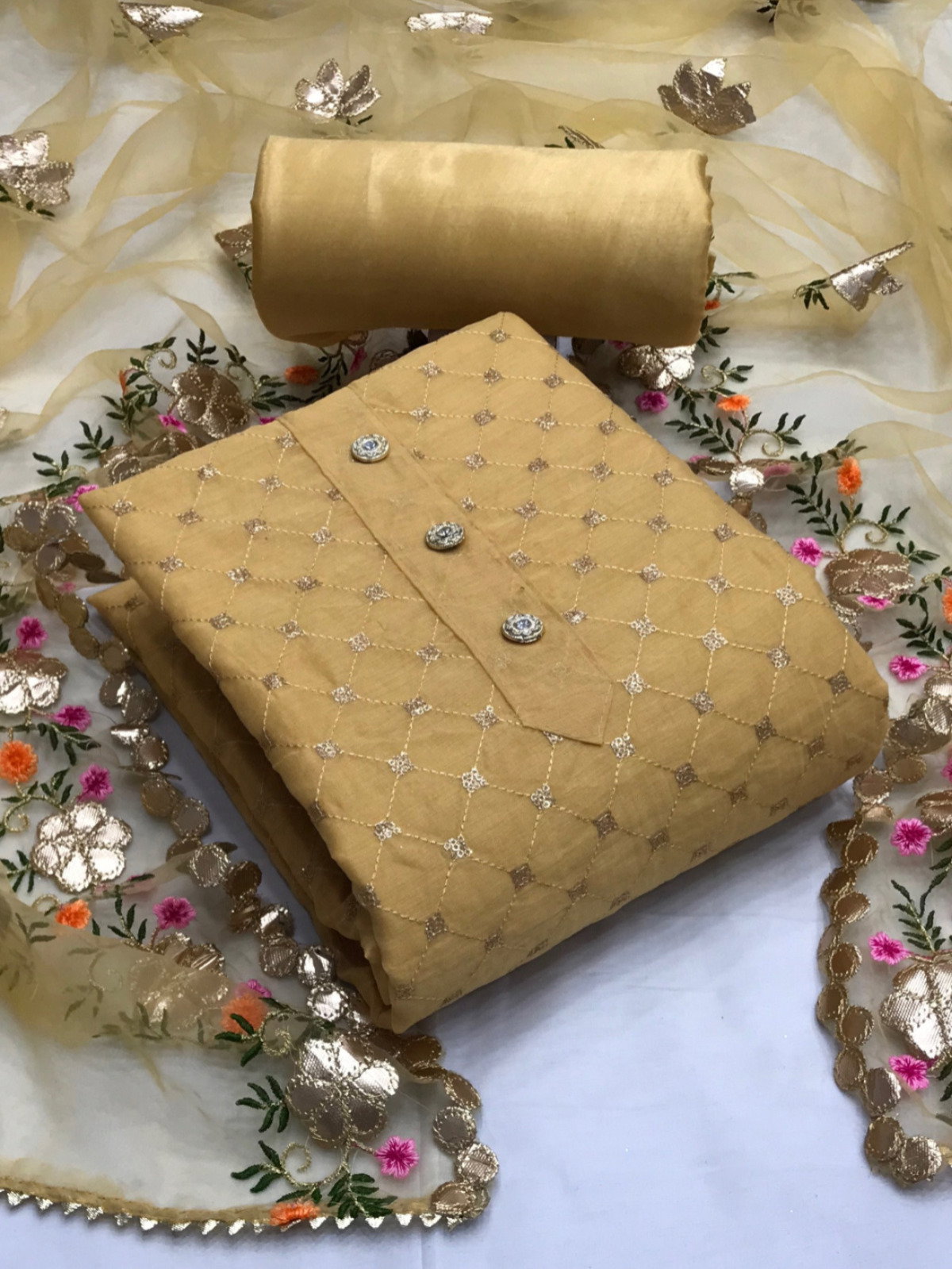 Modal Embroidered Multipack 1 Traditional Wear Dress Material