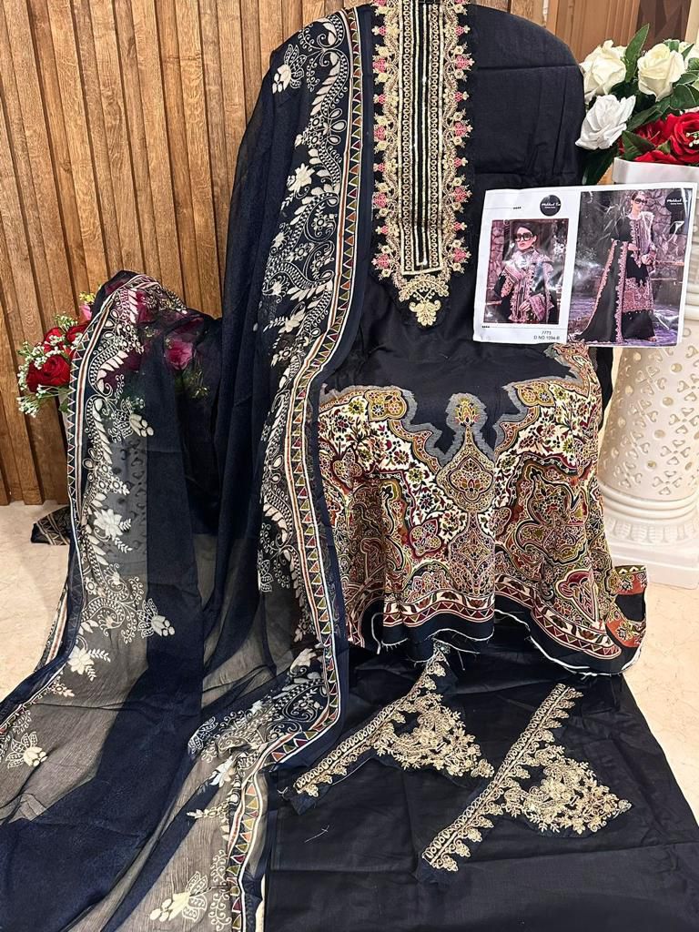 Mehboob Tex 1094 (A,B,D,G) Cotton Dupatta Pakistani Salwar Kameez Collection