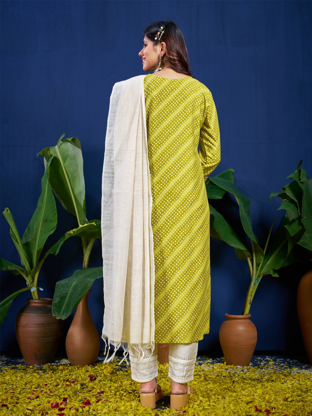 KUSUMA AR 1077 Parrot Kurti Pant With Dupatta Collection