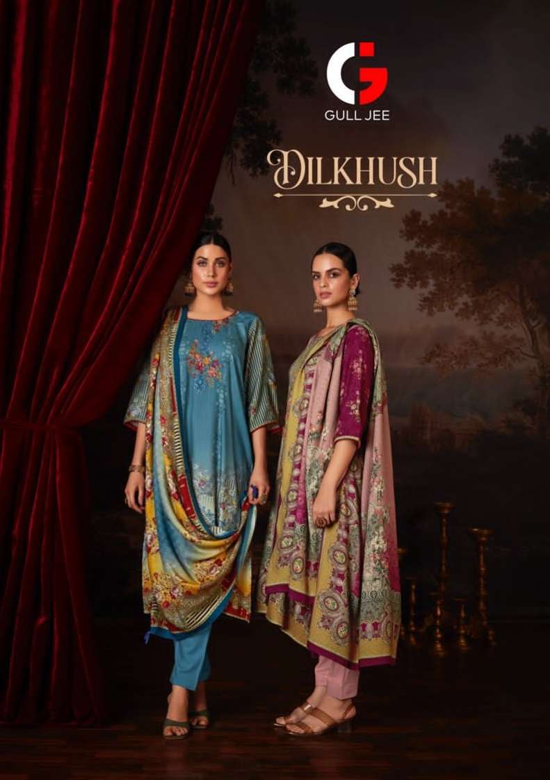 Gull Jee Dilkhush 21001 To 21006 Beautiful Viscose Pashmina Dresses Collection