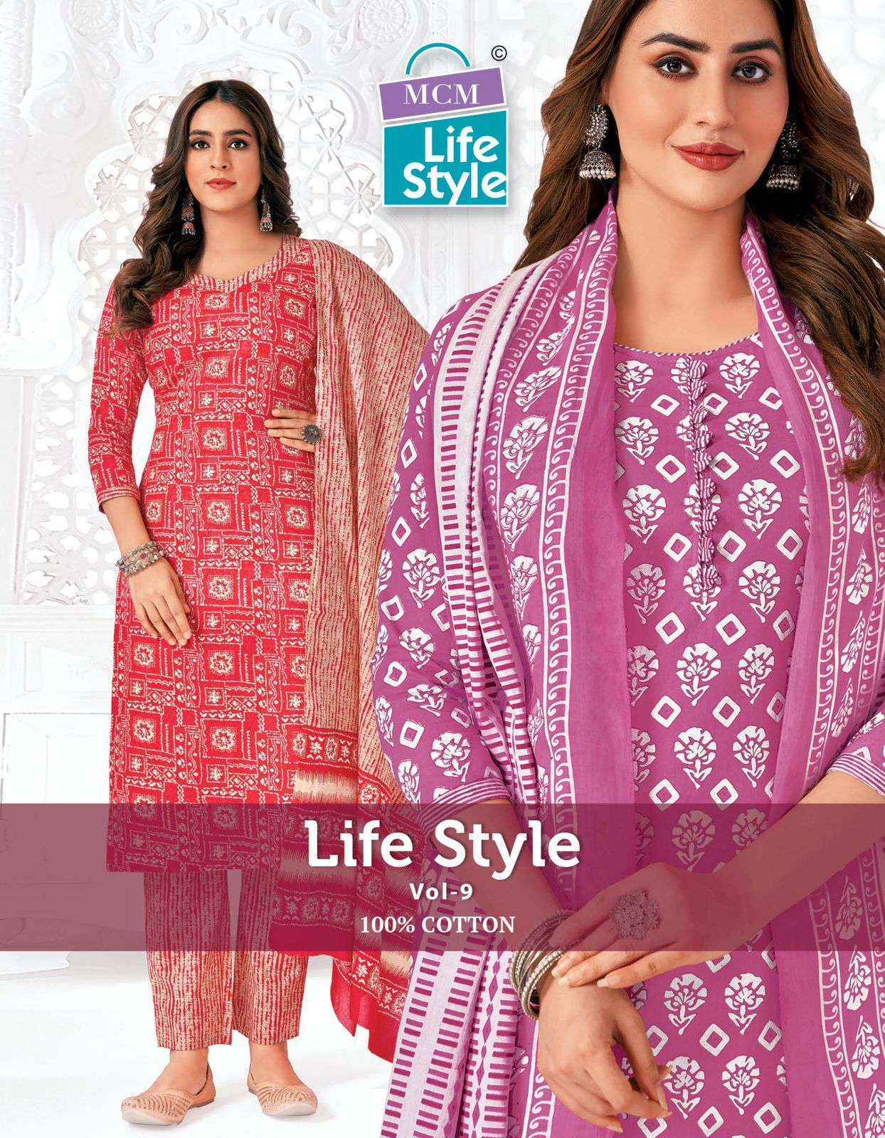  MCM Lifestyle Vol-9 Plus Size Cotton Readymade Suit