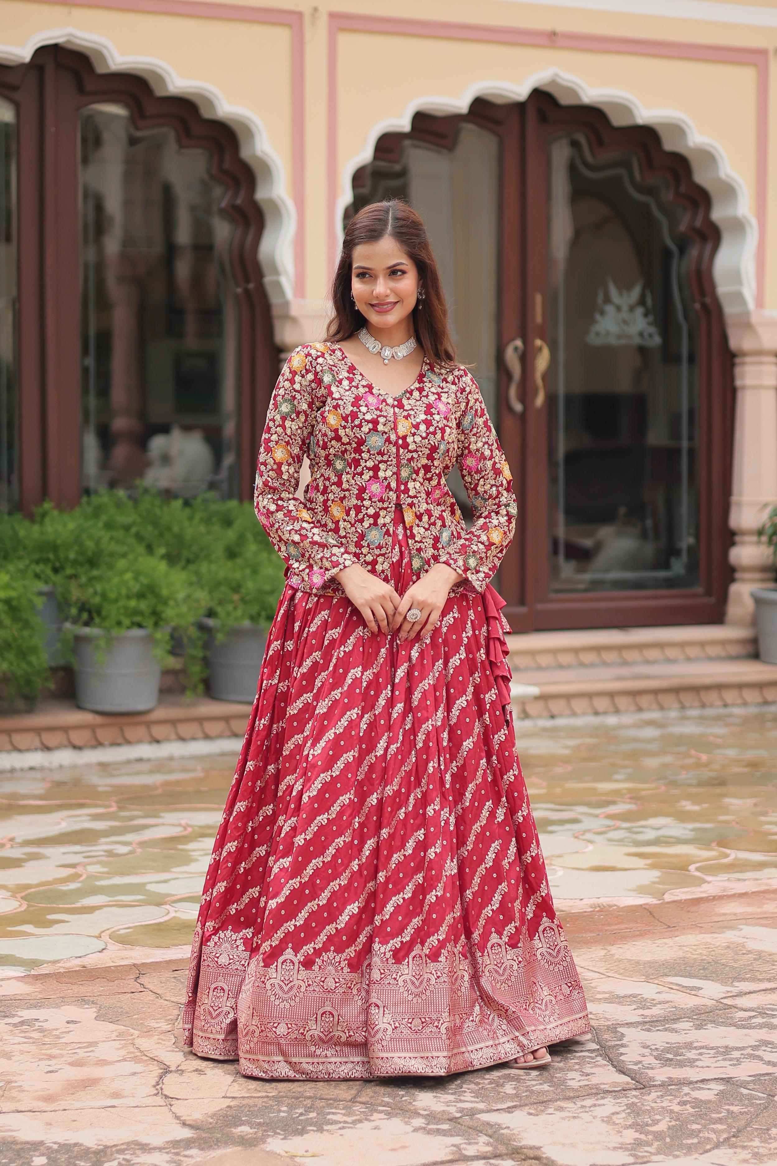 Lekha LH-7125 Designer Sequins Embroidered Readymade lehenga Collection