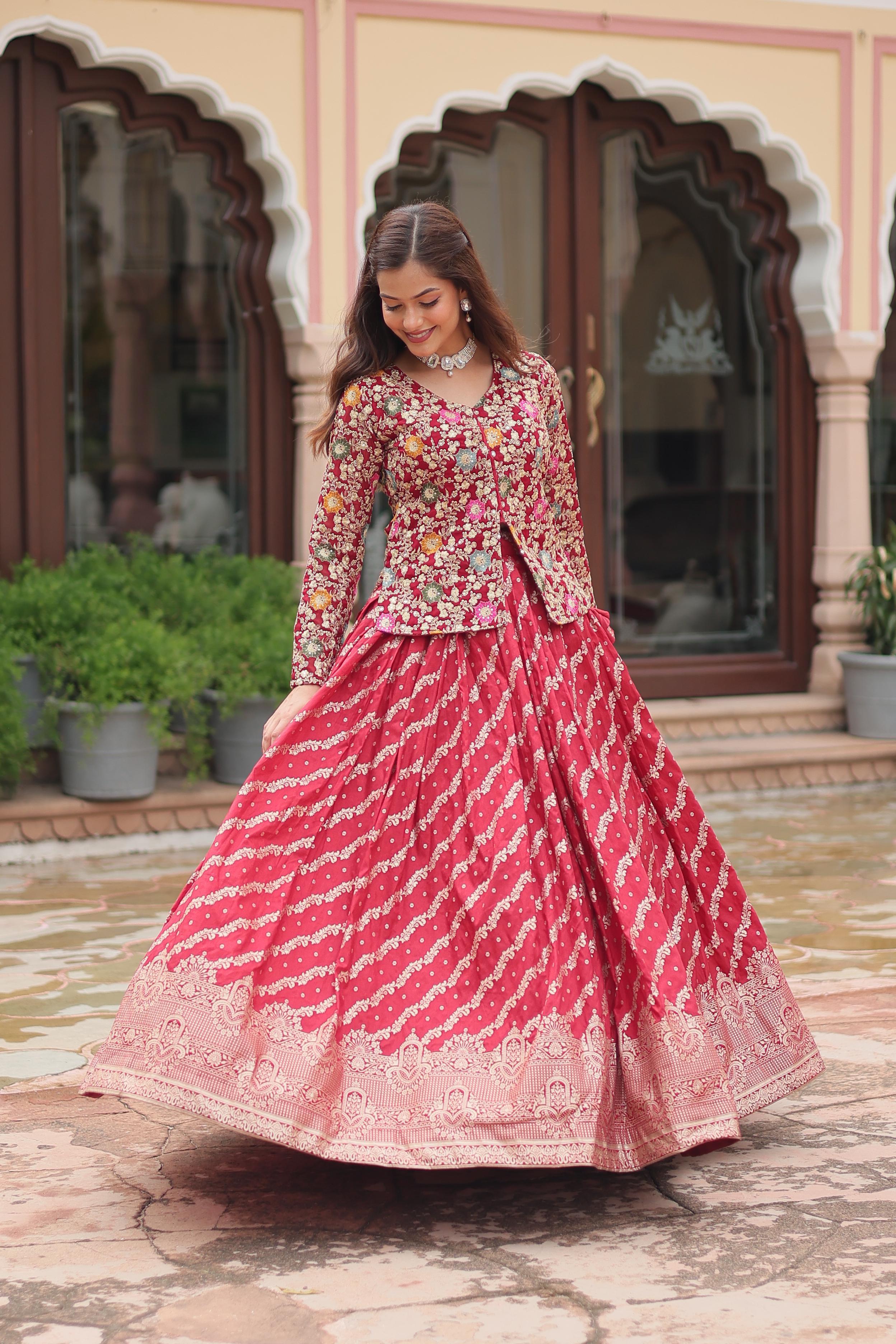 Lekha LH-7125 Designer Sequins Embroidered Readymade lehenga Collection