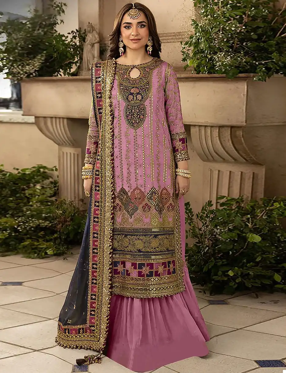 Fepic Rosemeen 5433 Designer Organza Pearl Work Pakistani Salwar Kameez Collection