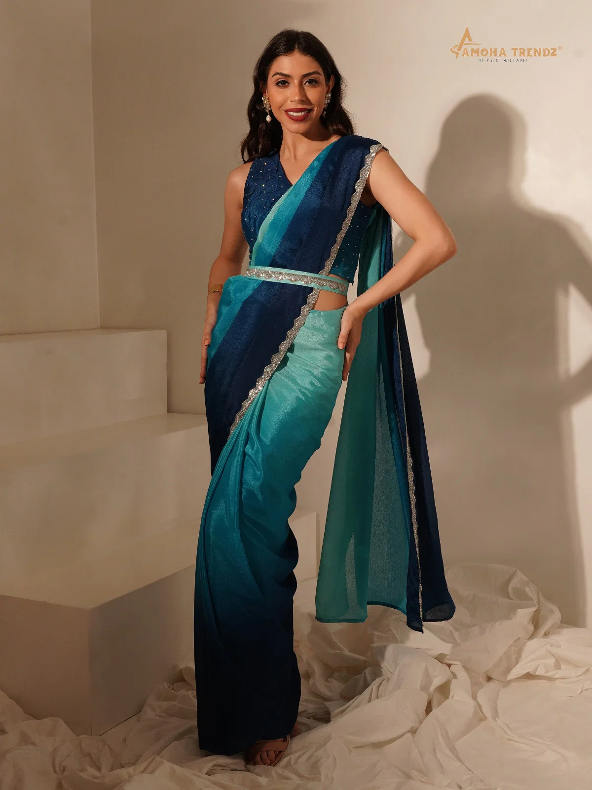 Amoha Trendz 101140 Ready To Wear Saree Collection