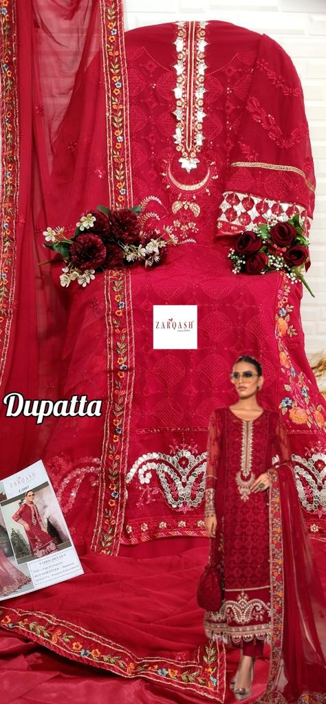 Zarqash Z 3007 Georgette Pakistani Salwar Suits Collection