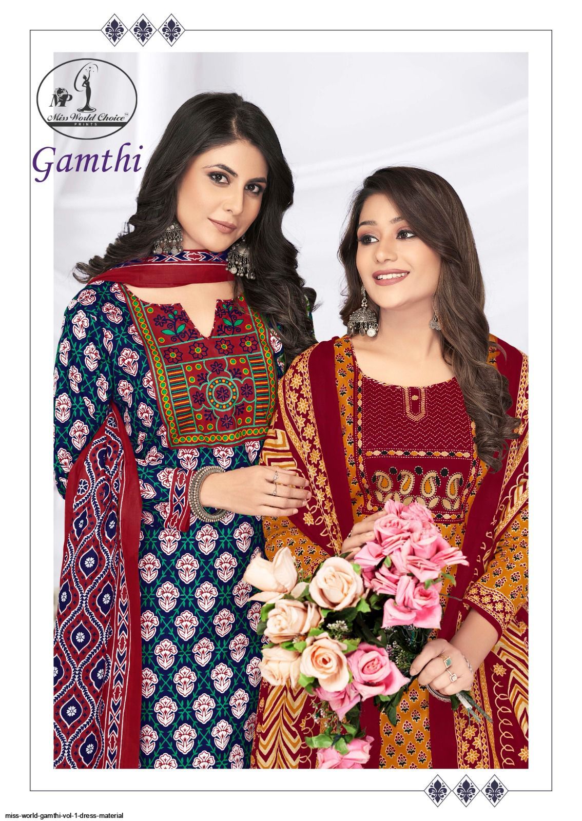 Miss World Gamthi Vol 1 Choice Cotton Dress Material Collection