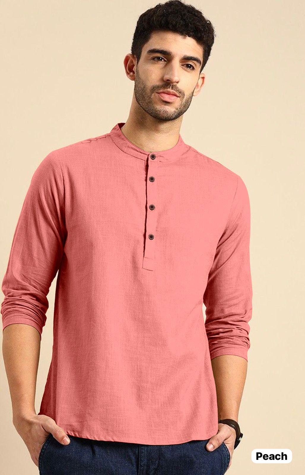 Tradition 001 Mens Linen Short Kurta Collection