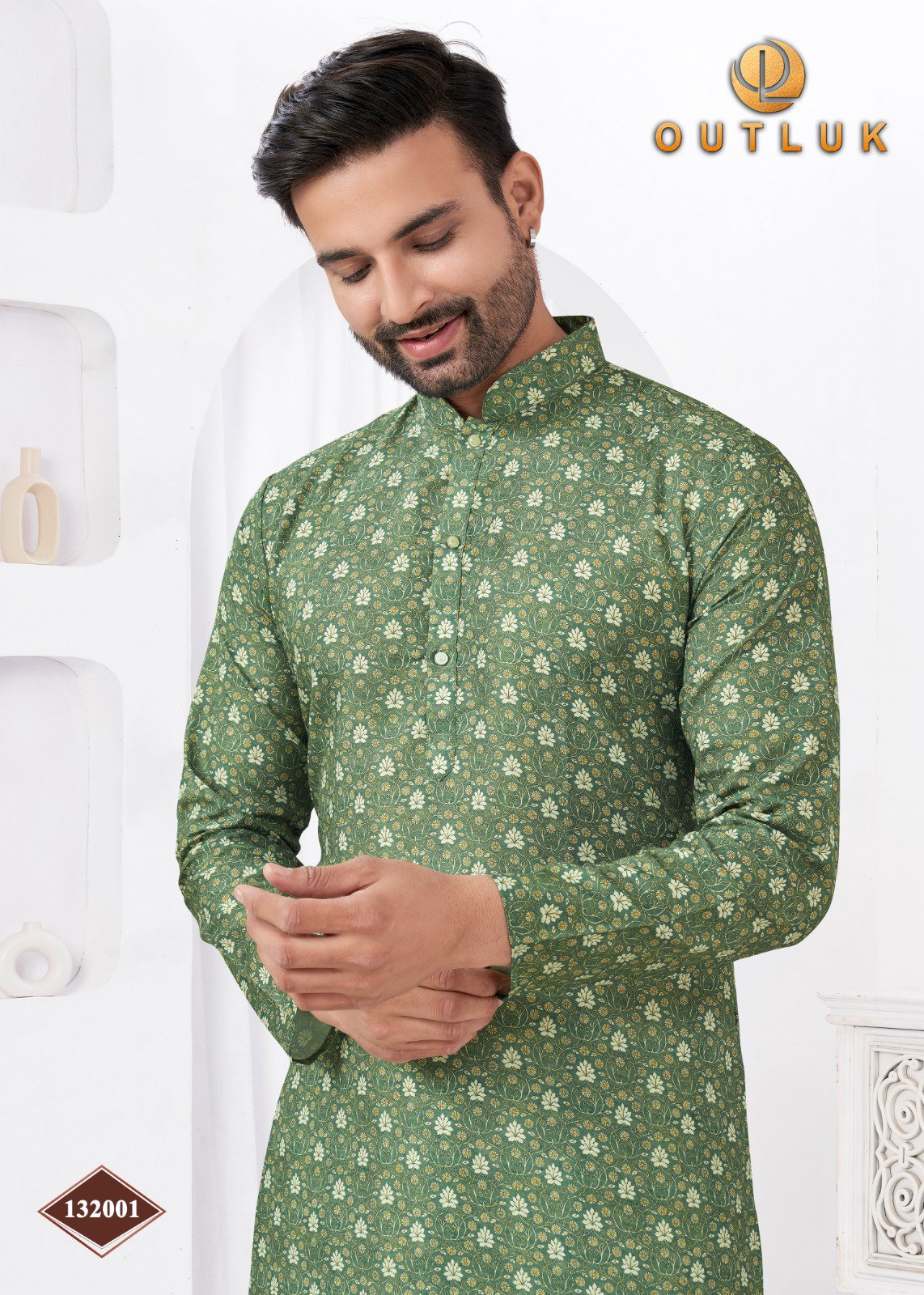 Outluk Vol 132 Mens Wedding Kurta Collection 