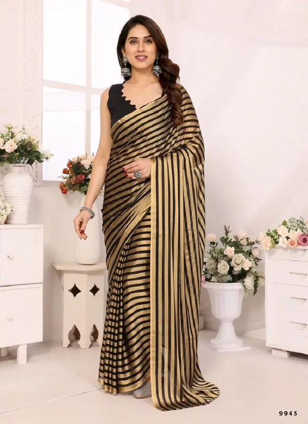 S Walk Satrangi Vol 5 Georgette Ready To Wear Saree Collection