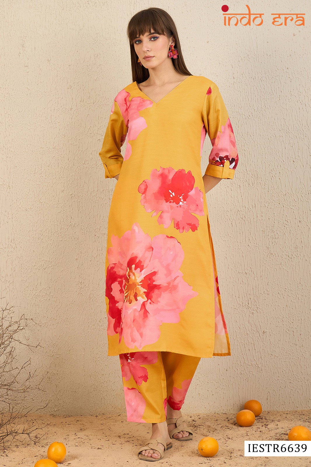 Indo Era 2533 Cotton Blend Printed Kurti With Bottom