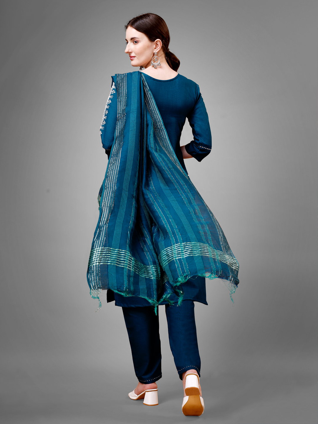 KUSUMA AR 1113 Morpichh Cotton Kurti Pant With Dupatta Collection