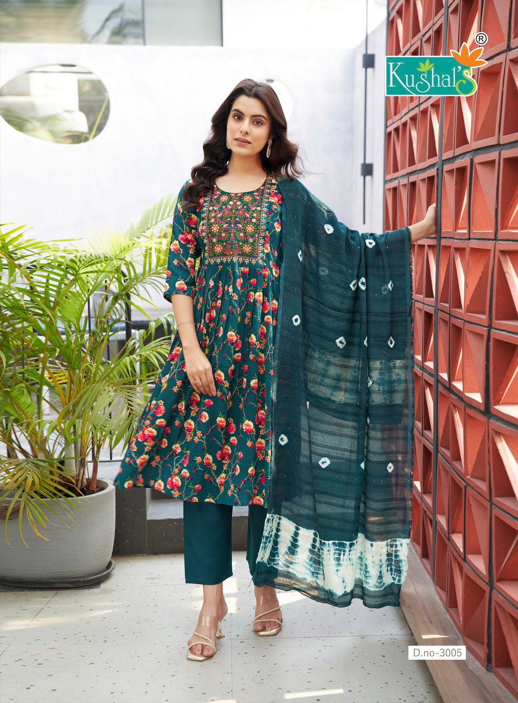 Kushal Morni Vol 3 Naira Cut Kurti Bottom With Dupatta Collection