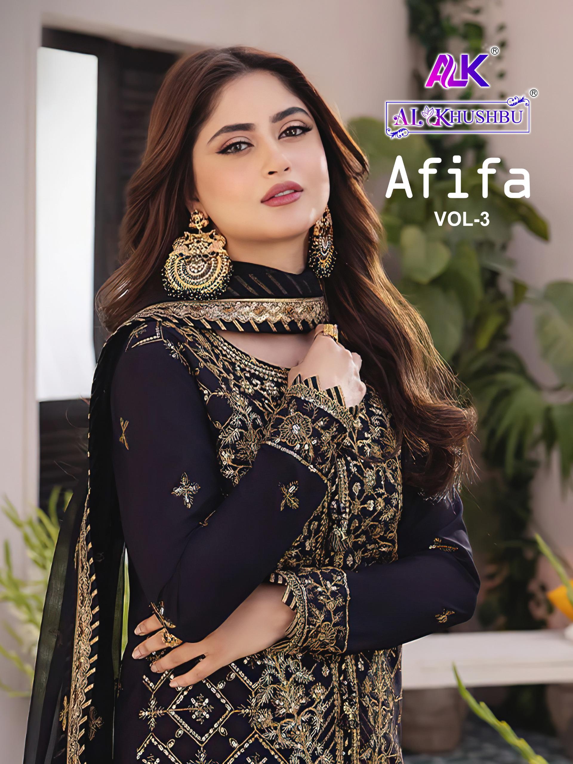 Alk Afifa Vol 3 Georgette Salwar Suit Collection