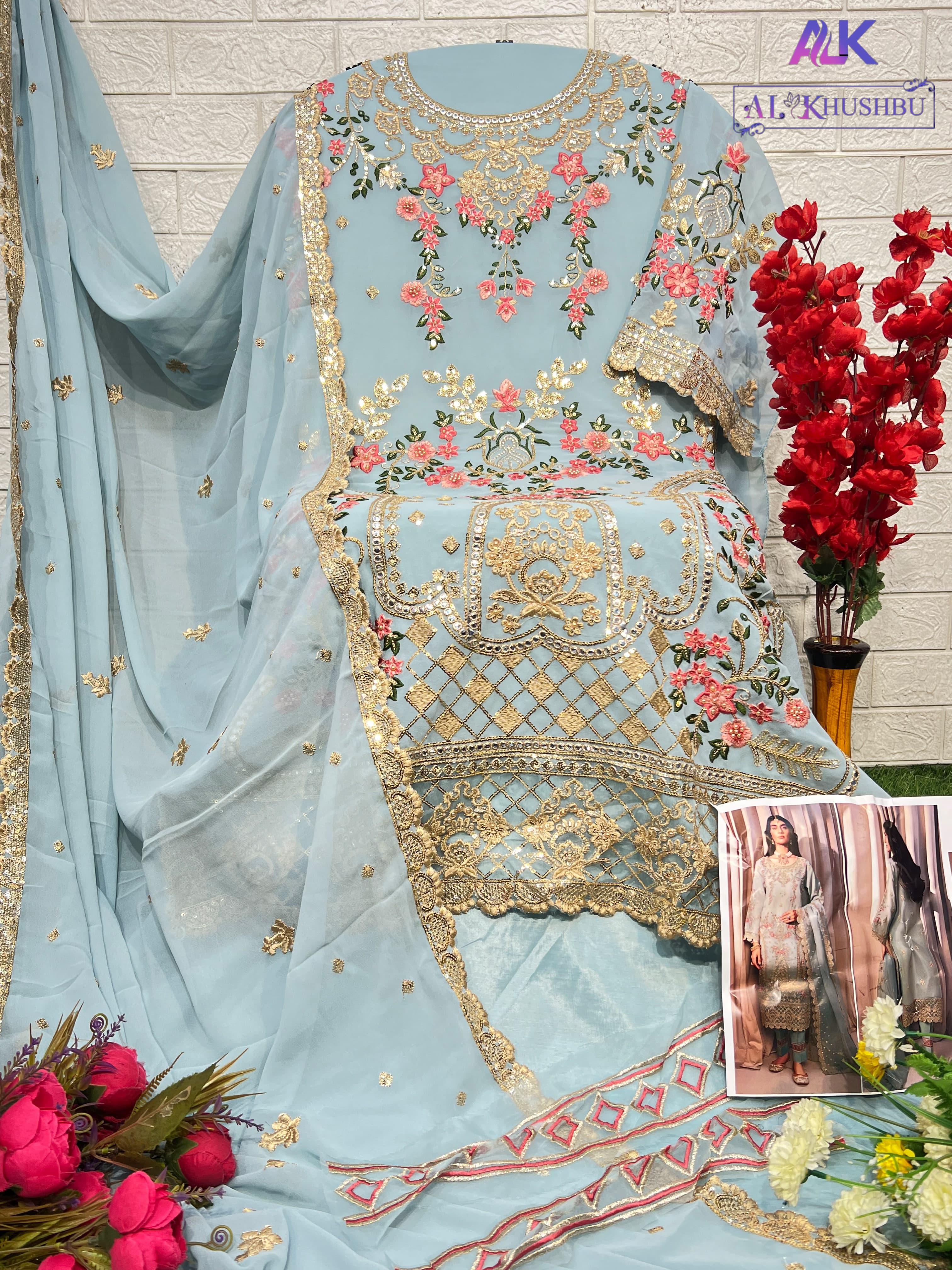 Alk Afifa Vol 3 Georgette Salwar Suit Collection