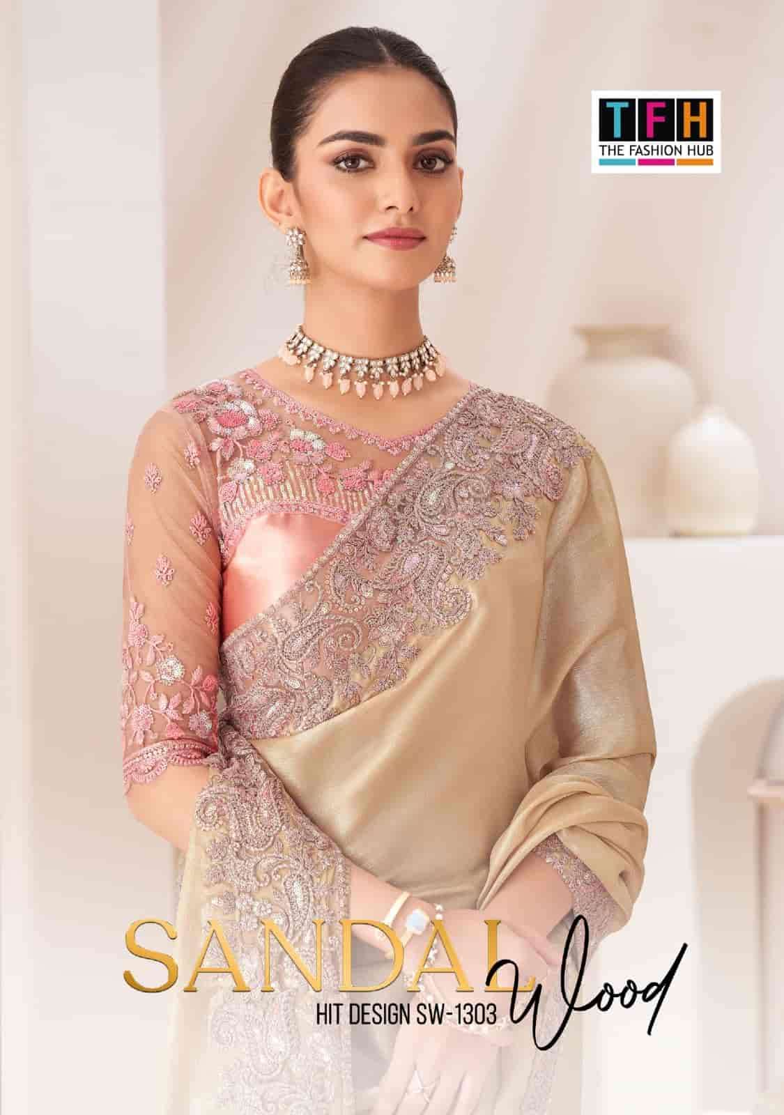 TFH Sandalwood 1303 Hit Colors Party Wear Style Exclusive Saree Collection