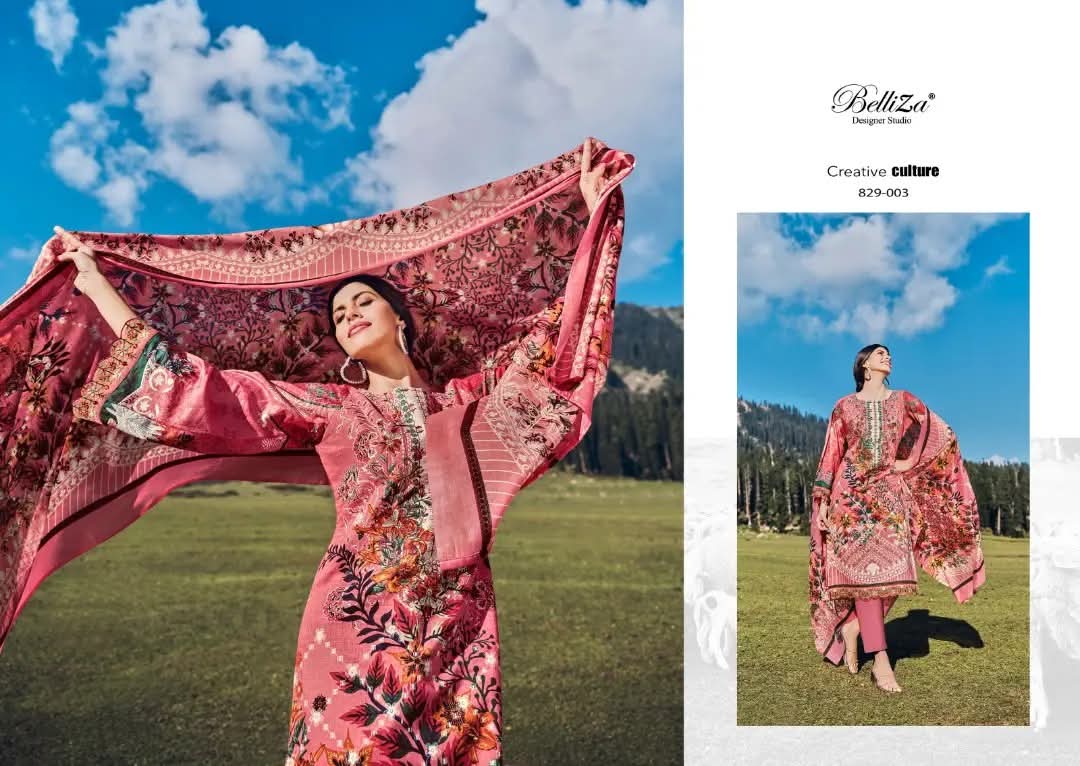 Belliza Aalia Pure Cotton Dress Material Collection
