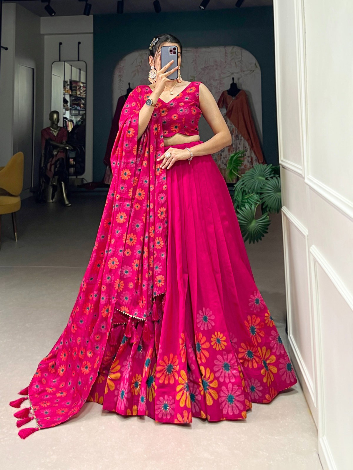 Lekha LH-1232 Beautiful Floral Printed Lehenga Collection