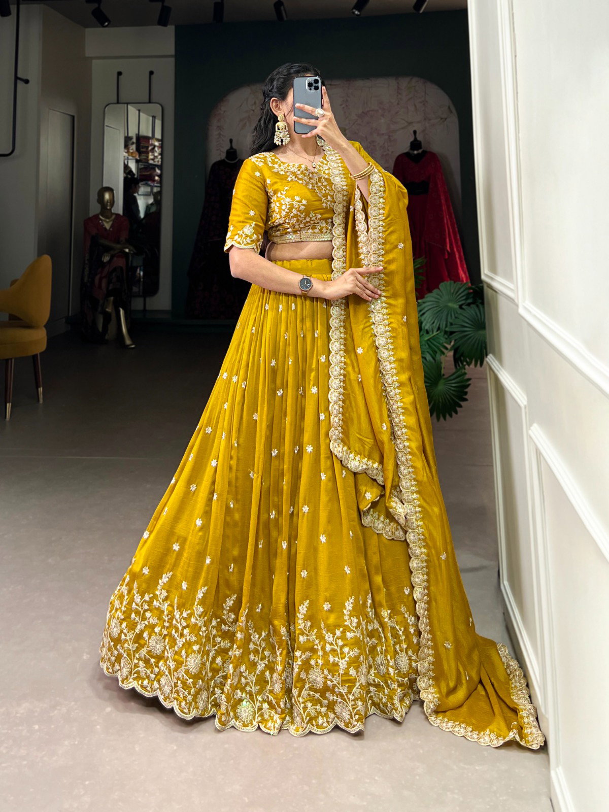 Lekha LH-1415 Designer Sequins Embroidered Readymade lehenga Collection