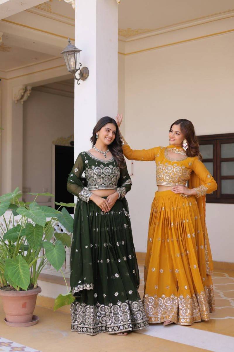 Luna Vol 1 Georgette Embroidered Lehenga Choli Collection
