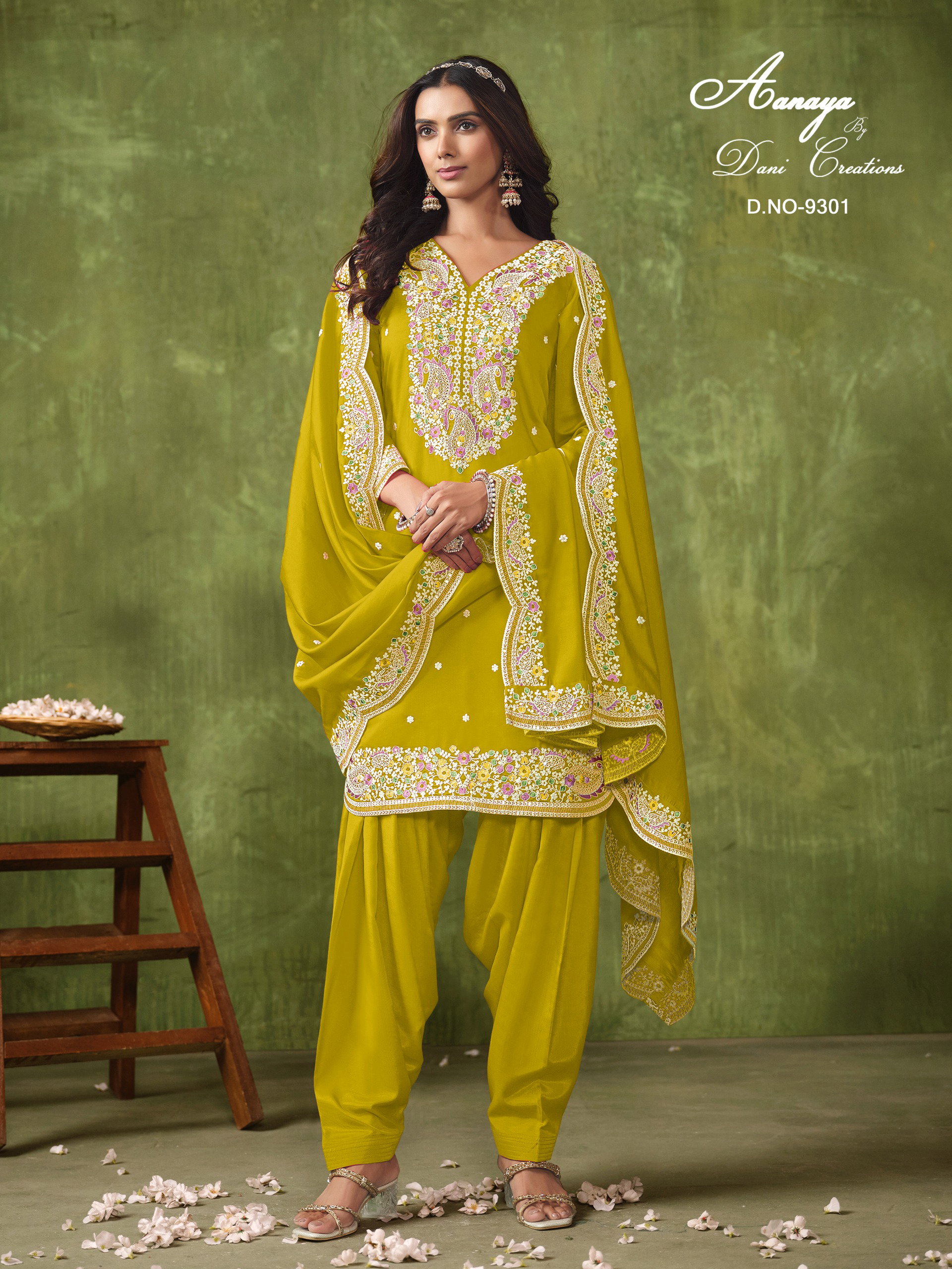 Aanaya Vol 193 Chanderi Silk Designer Salwar Suit Collection