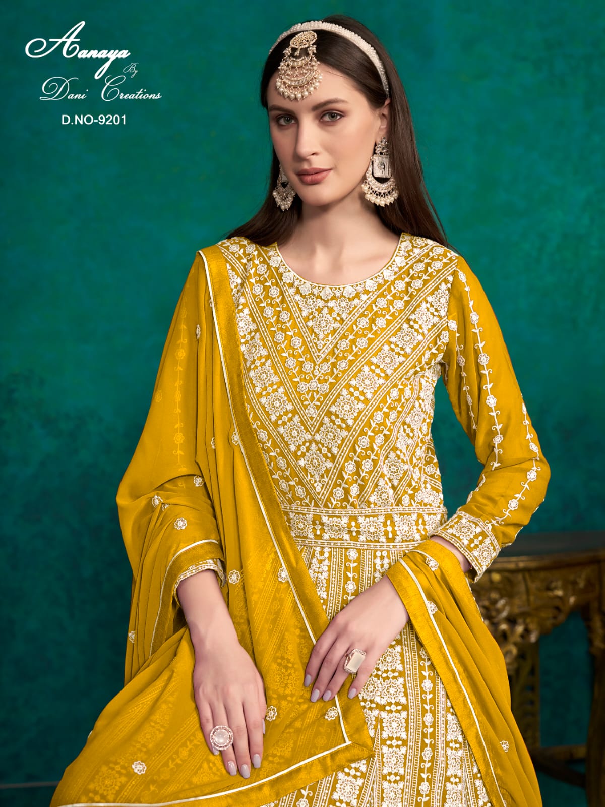 Aanaya Vol 192 Faux Georgette Designer Salwar Kameez Collection